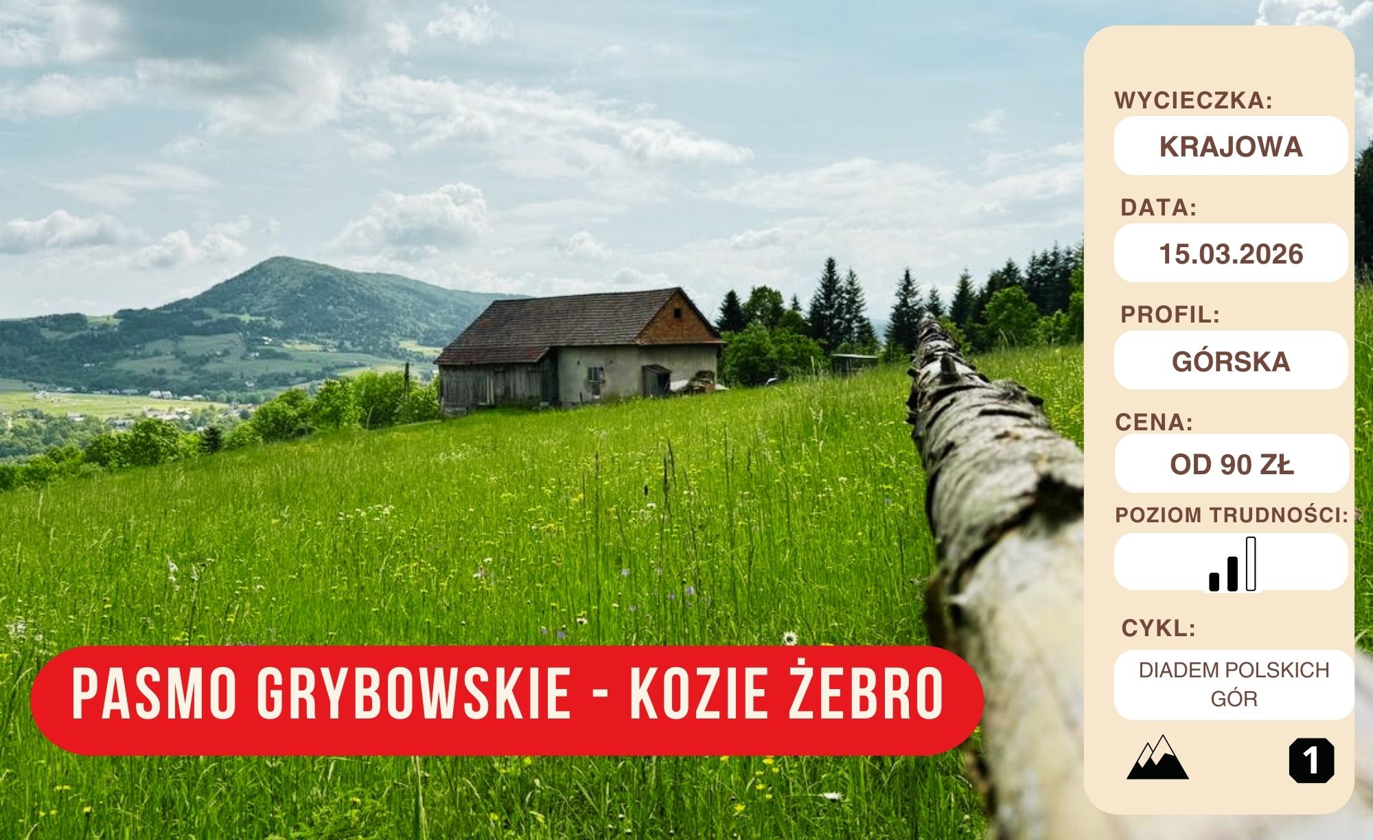 Pasmo Grybowskie - Kozie Żebro